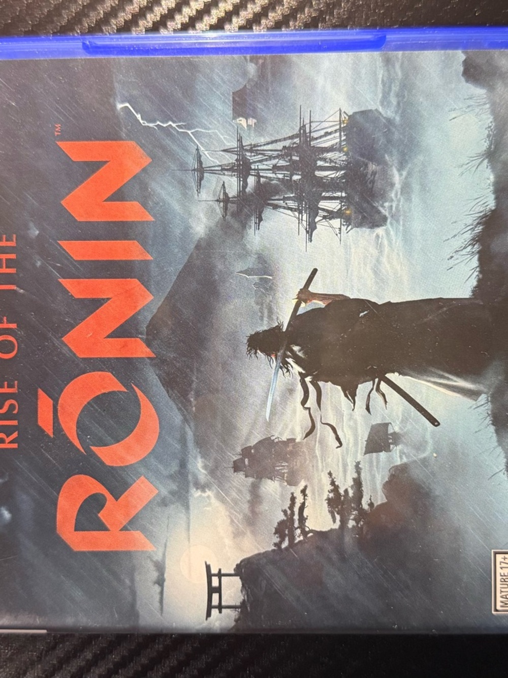 Sony Rise of the Ronin PS5 Back Cover — Blue and White Artwork